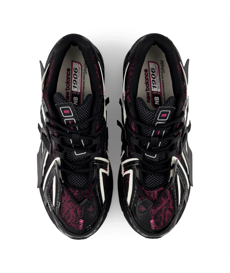 New Balance U1906 Black Pink Unisex Sneakers | Bold Retro
