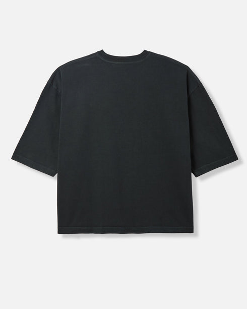 Willy Chavarria Community Center Buffalo Tee in Pirate Black – detail view