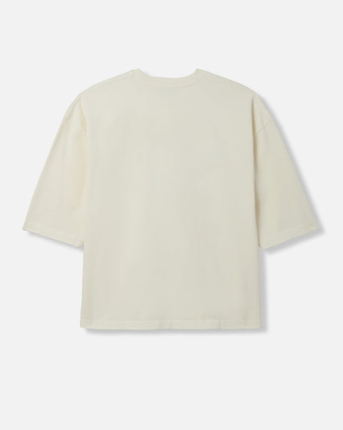 Willy Chavarria Community Center Buffalo Tee in Masa – detail view