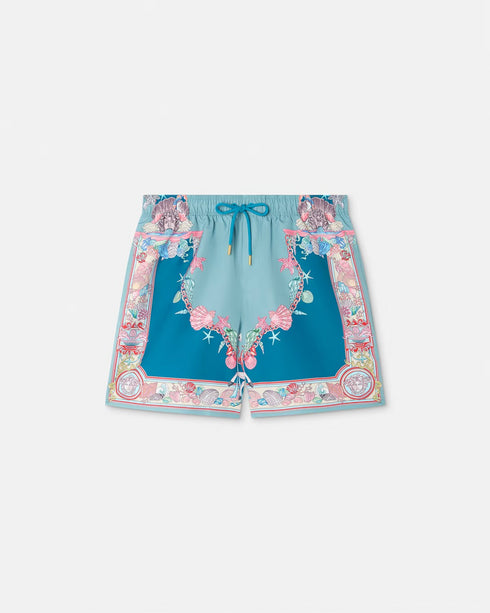 VERSACE Coral Theatre Swim Boardshorts Mens Apparel