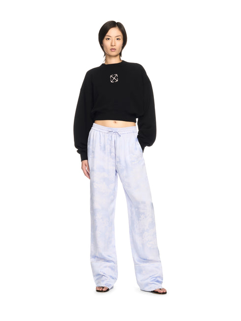 OFF WHITE Jewel Mini Arrow Crop Crew Womens Apparel