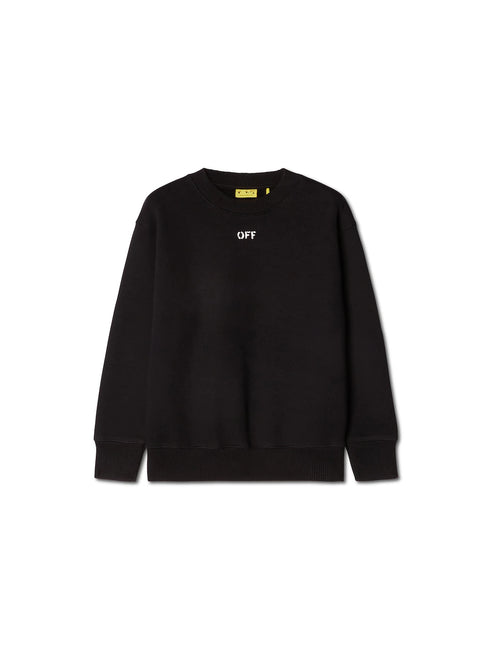 OFF WHITE Off Stamp Plain Crewneck Kids Apparel