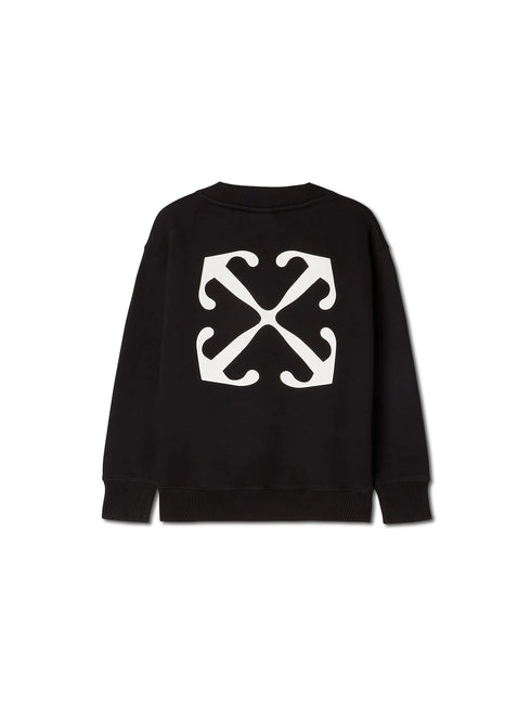OFF WHITE Off Stamp Plain Crewneck Kids Apparel