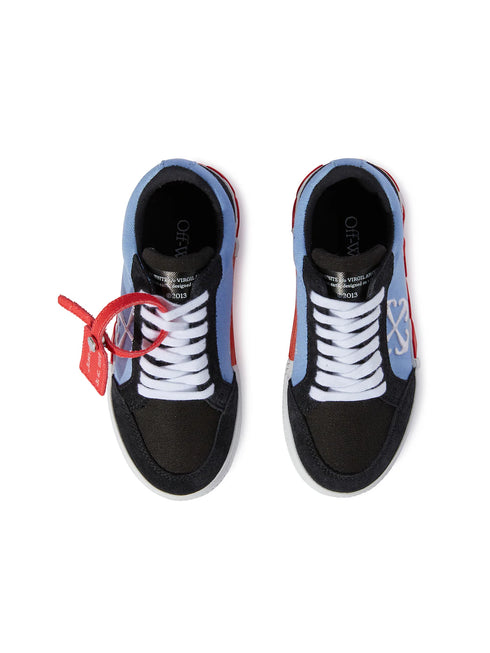 OFF WHITE Low Vulcanized Leather Kids Sneakers