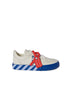 OFF WHITE Low Vulcanized Leather Kids Sneakers