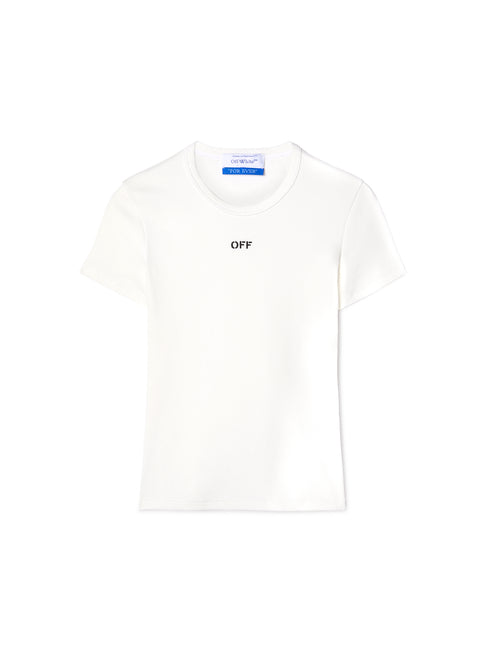 OFF-WHITE Off Stamp Rib Basic Tee Womens Apparel