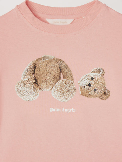 PALM ANGELS Broken Bear T-shirt Kids Apparel