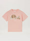 PALM ANGELS Broken Bear T-shirt Kids Apparel