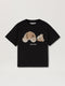PALM ANGELS Broken Bear T-shirt Kids Apparel