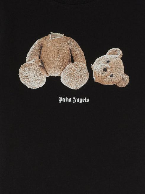 PALM ANGELS Broken Bear T-shirt Kids Apparel