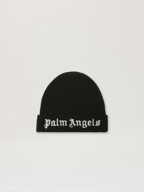 PALM ANGELS Logo Knit Beanie Accessories