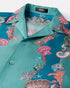 VERSACE Coral Theatre Silk Shirt Mens Apparel