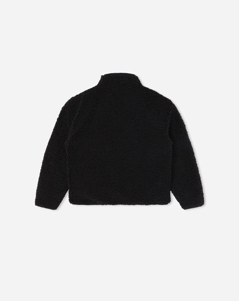 LANVIN Sherpa Jacket With Logo Pocket Kids Apparel