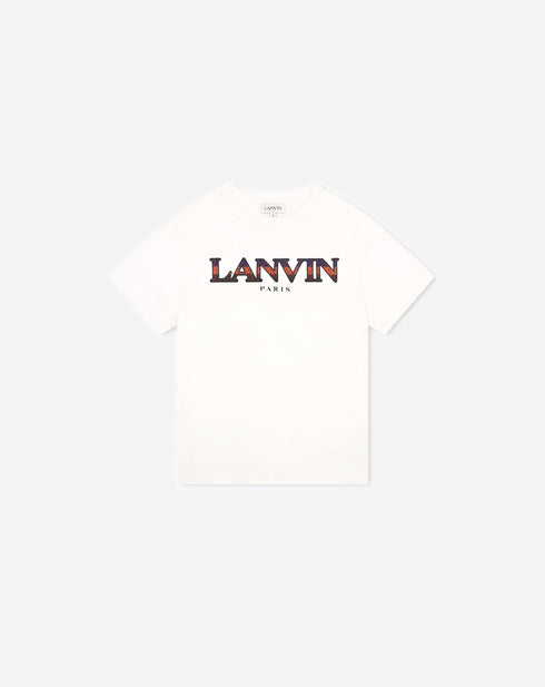 LANVIN Colourful Logo T-Shirt Kids Apparel