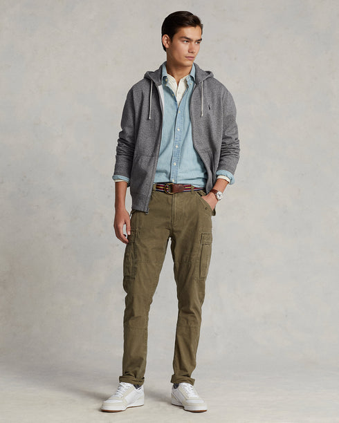 POLO RL Ls Fleece Hood W/pp Mens Apparel