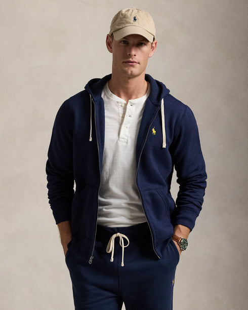 POLO RL Ls Fleece Hood W/ Pp Mens Apparel