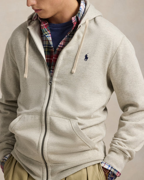 POLO RL Ls Fleece Hood W/pp Mens Apparel