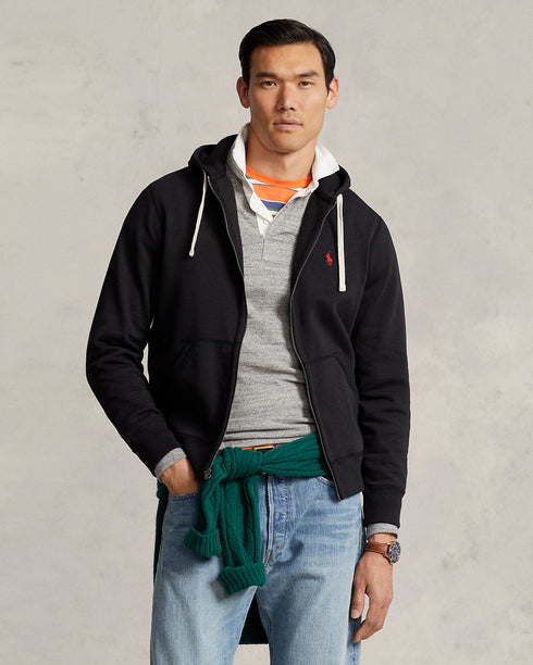POLO RL Ls Fleece Hood W/pp Mens Apparel