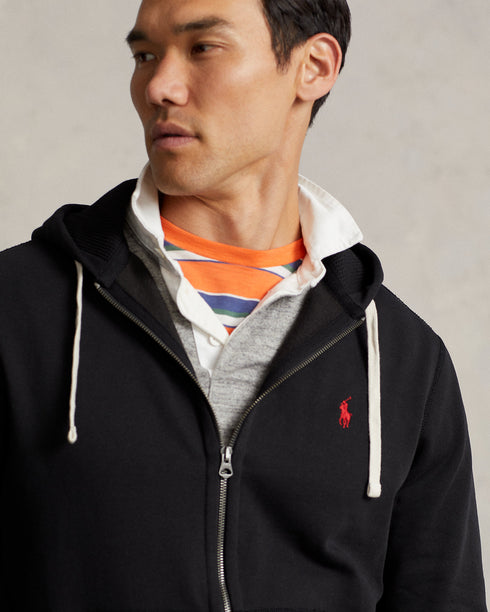 POLO RL Ls Fleece Hood W/pp Mens Apparel