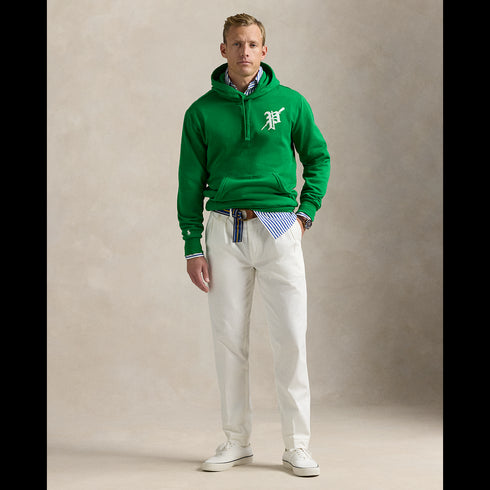 POLO RL Long-Sleeve Lightweight Athletic Fleece Graphic "P" Hoodie Mens Apparel