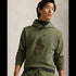 POLO RL Leather Big Pony Fleece Hoodie Mens Apparel