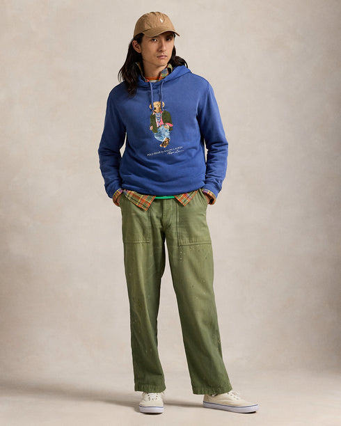 POLO RL Polo Bear Garment-Dyed Fleece Hoodie Mens Apparel