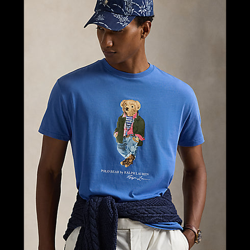 POLO RL Classic Fit Polo Bear Jersey T-Shirt Mens Apparel