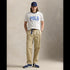 POLO RL Short-Sleeve Jersey Knit "POLO" Logo Print W/ Bound Neck T-Shirt Mens Apparel