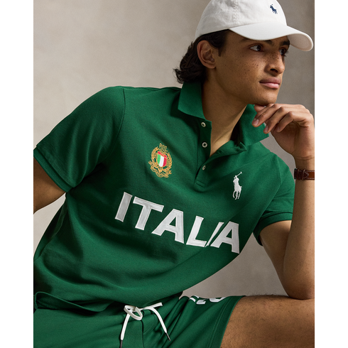POLO RL Short Sleeve Mesh Polo - Italy Men's Apparel
