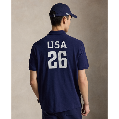 POLO RL Short Sleeve Mesh Polo - USA Men's Apparel