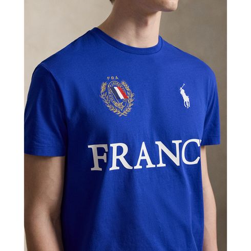 POLO RL Short Sleeve Jersey Knit T-Shirt - France Men's Apparel