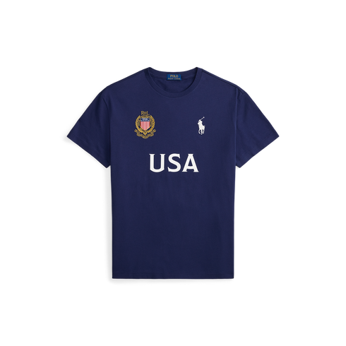 POLO RL Short Sleeve Jersey Knit T-Shirt - USA Men's Apparel