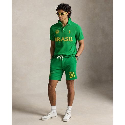 POLO RL Short -Sleeve Mesh Polo - Brazil Men's Apparel
