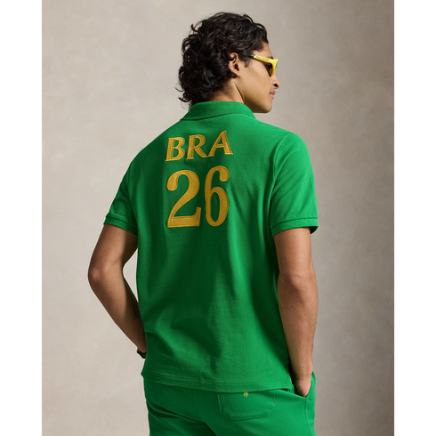 POLO RL Short -Sleeve Mesh Polo - Brazil Men's Apparel