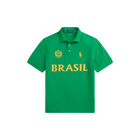 POLO RL Short -Sleeve Mesh Polo - Brazil Men's Apparel