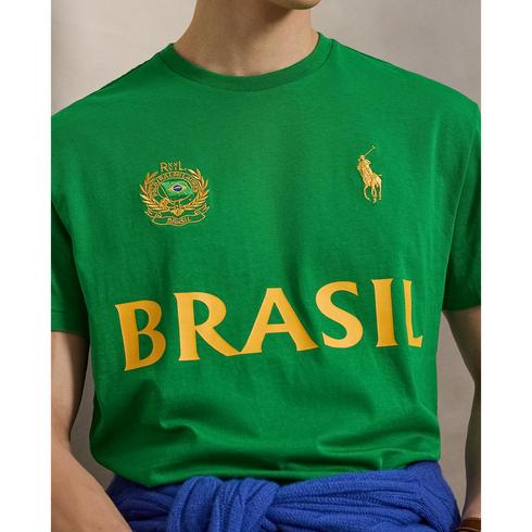 POLO RL Short Sleeve Jersey Knit T-Shirt - Brazil Men's Apparel