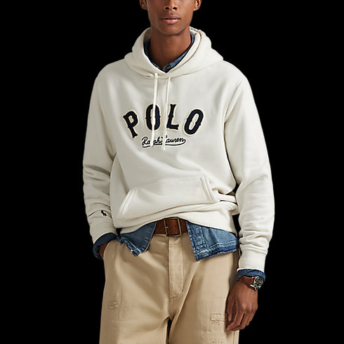 POLO RL The RL Fleece Western-Logo Hoodie Mens Apparel