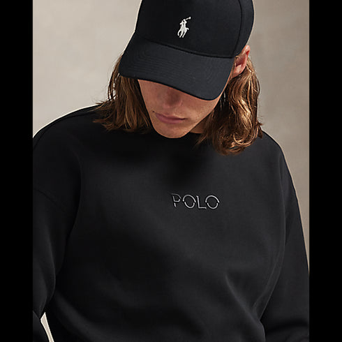 POLO RL Relaxed Fit Logo Double-Knit Sweatshirt Mens Apparel