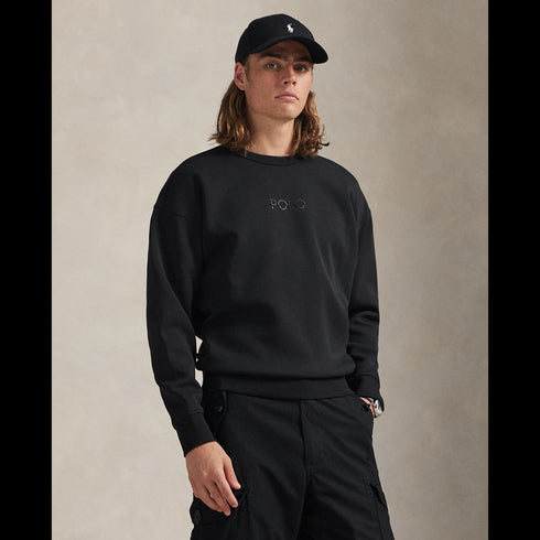 POLO RL Relaxed Fit Logo Double-Knit Sweatshirt Mens Apparel