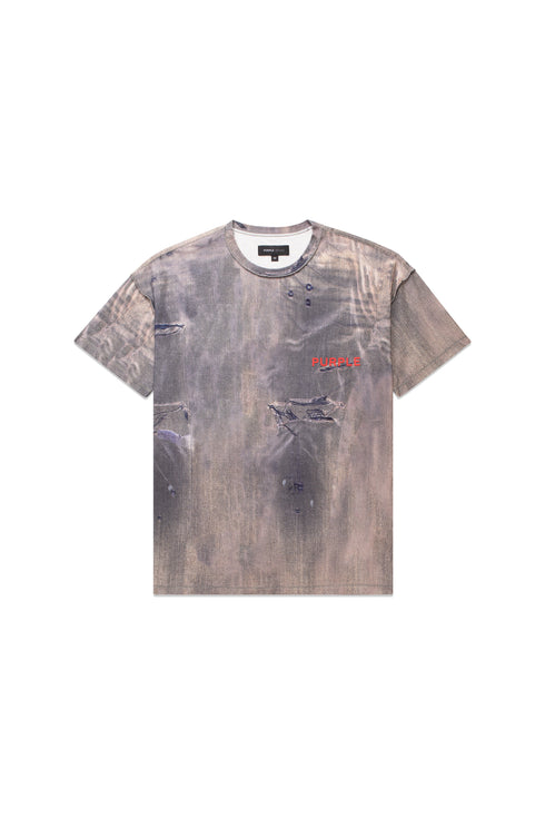 PURPLE BRAND Textured Inside Out Tee Mens Apparel