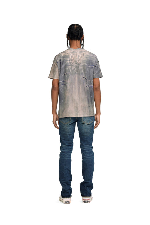 PURPLE BRAND Textured Inside Out Tee Mens Apparel