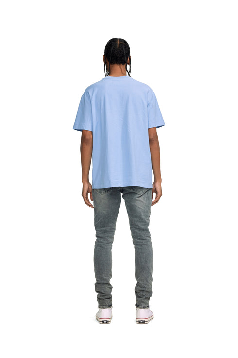 PURPLE BRAND Placid Blue Palms T-Shirt Mens Apparel