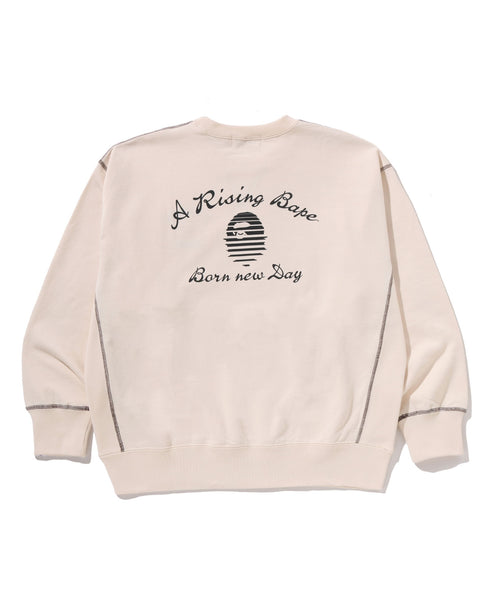 BAPE Relaxed Fit Crewneck Sweatshirt By A Rising Bape Men's Apparel