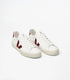 VEJA Campo Leather White Grenat Womens Sneakers