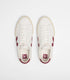 VEJA Campo Leather White Grenat Womens Sneakers