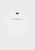 EMPORIO ARMANI Pima Jersey T-Shirt With Logo Kids Apparel