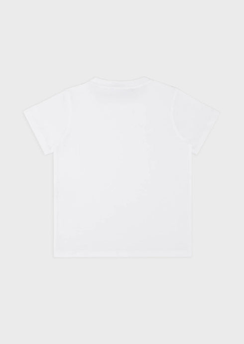 EMPORIO ARMANI Pima Jersey T-Shirt With Logo Kids Apparel