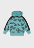 EMPORIO ARMANI All Over Eagle Zip Hoodie Kids Apparel