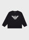 EMPORIO ARMANI Modal-blend logo sweatshirt Kids Apparel