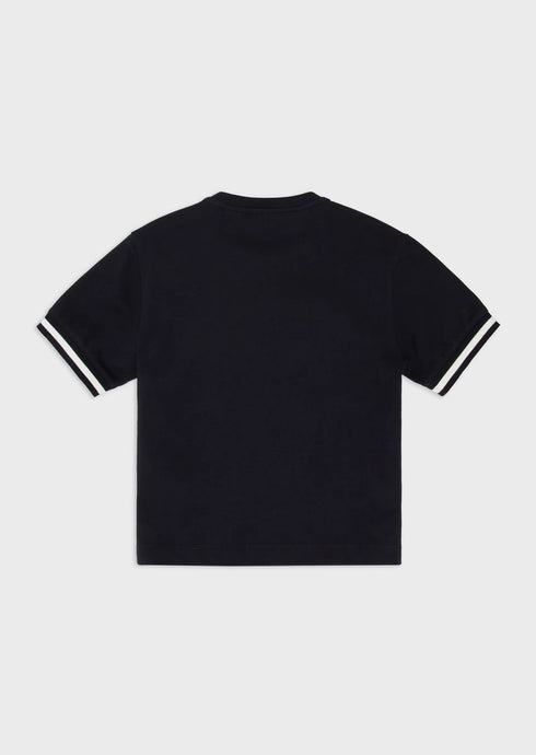 EMPORIO ARMANI S/S Varsity Tee With Logo Kids Apparel
